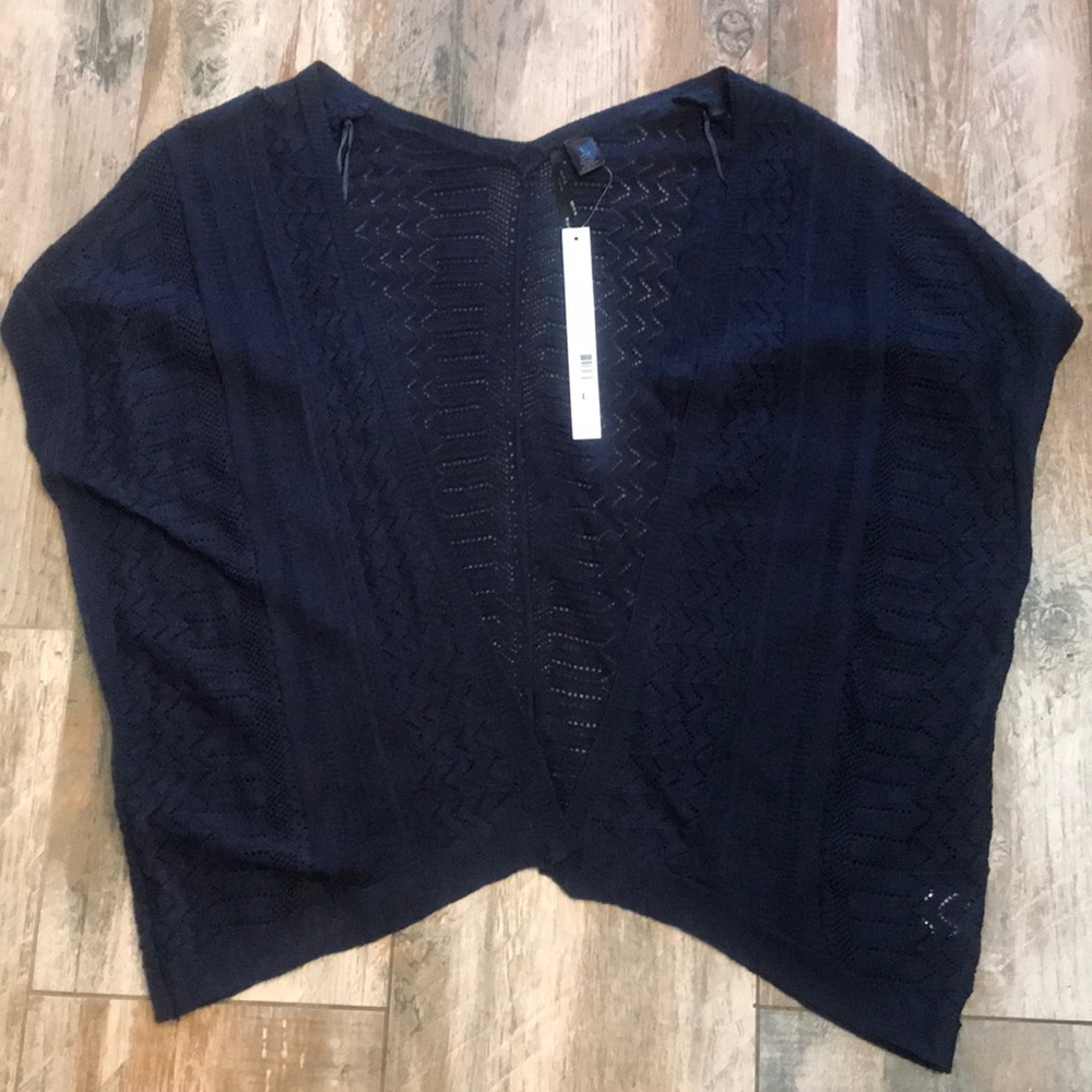 Adorable short sleeve open sweater